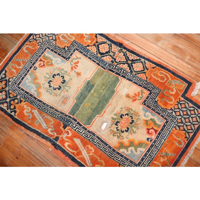 Early 20th Century Tibetan Saddlebag Textile Rug - 2'2" x 3'5" For Sale In New York - Image 6 of 18