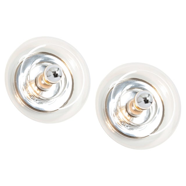 Clear Glass Doughnut Shape Wall Light by Doria, Germany, 1960s For Sale - Image 13 of 13