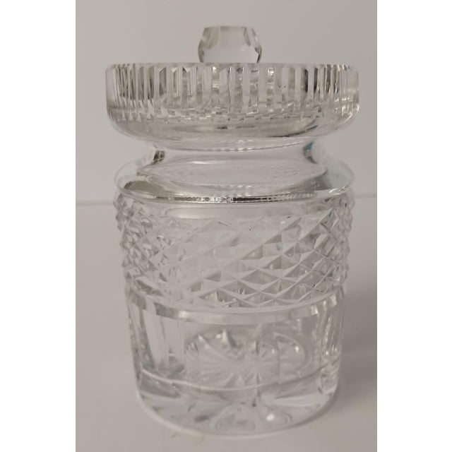 Antique 925 Baltimore Rose Jelly Server With Waterford Crystal Jelly