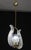 Transparent Charming Murano Glass Art Deco Pendant Chandelier by Ercole Barovier, 1940s For Sale - Image 8 of 13