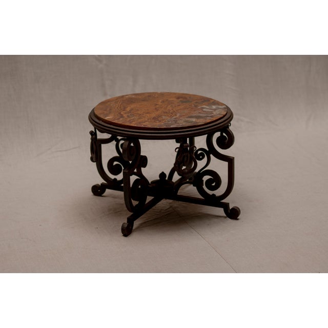 Mid-Century Modern French Wrought Iron Side Table, 1950s For Sale - Image 12 of 12