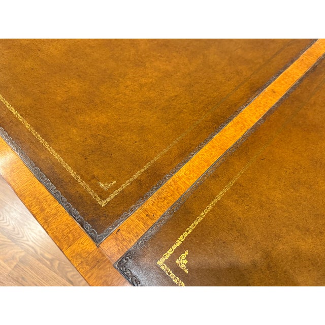 Hepplewhite Mahogany Writing Desk by Leighton Hall - Showroom Sample For Sale - Image 14 of 18