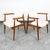 Beautiful pair of American chair company armchairs in an off white color. The frame is made up of solid walnut. Unique and...