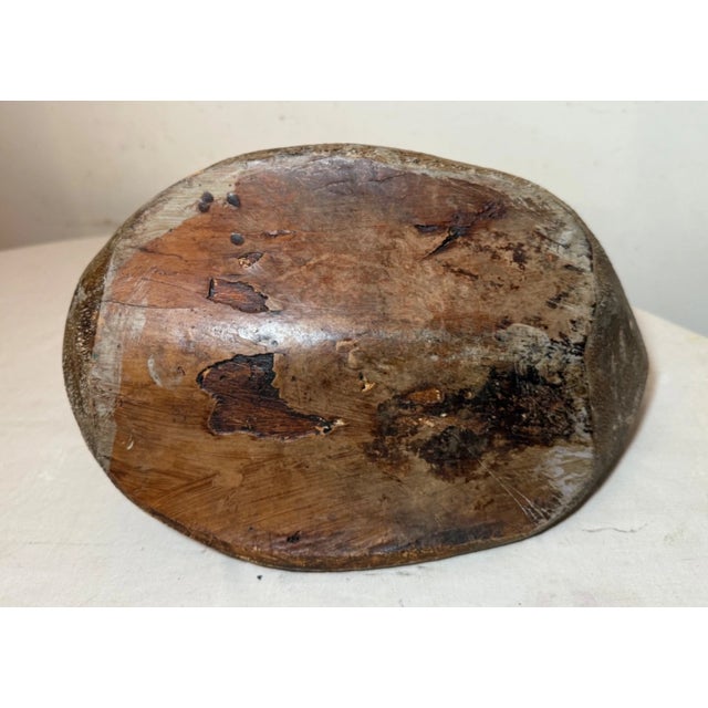 Antique Treen 19th Century Palm Wood Painted Decoy Duck Sculpture Folk Art For Sale - Image 9 of 11