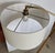 Modern Wood and Brass Floor Lamp For Sale - Image 4 of 6