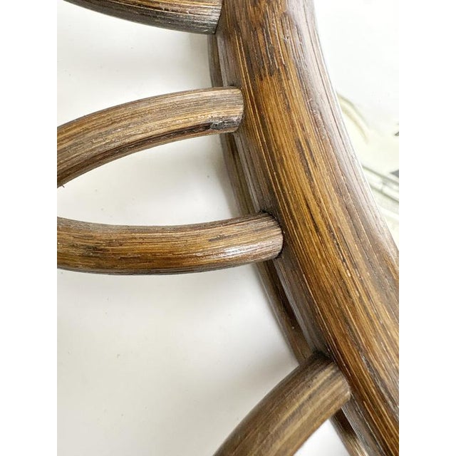 Brown Vintage Wooden Mirror, France, 1960s For Sale - Image 8 of 11
