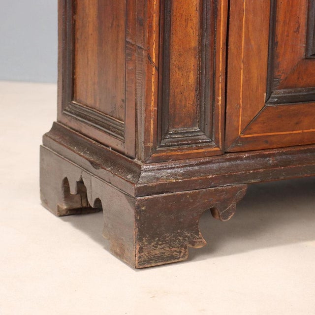 Wood Baroque Bedside Table in Walnut For Sale - Image 7 of 10