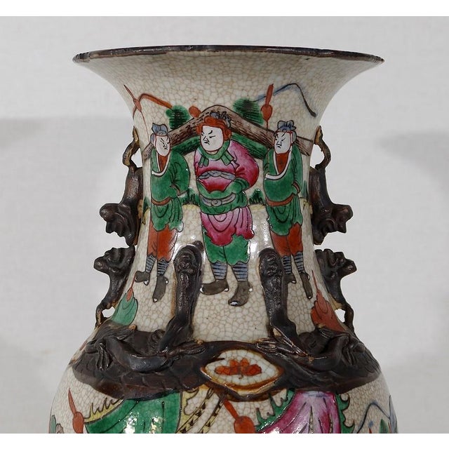 Chinese Nankin Porcelain Vases, 1890s, Set of 2 For Sale - Image 16 of 18