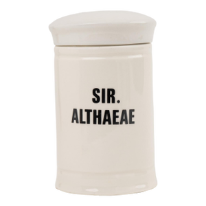 Antique-Style Ceramic Apothecary Jar With Lid - Sir Althaeae