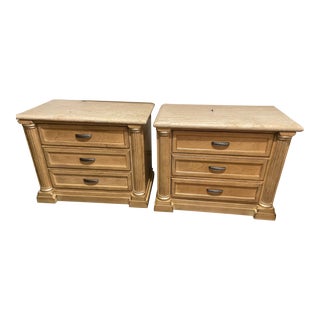 1990s Drexel Heritage Corbel Collection Nightstands - a Pair For Sale