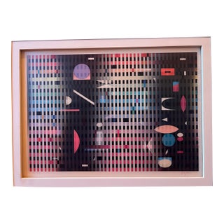 Yaacov Agam — "Under Seascape" Signed Kinetic Agamograph, Ed. 10/99 For Sale