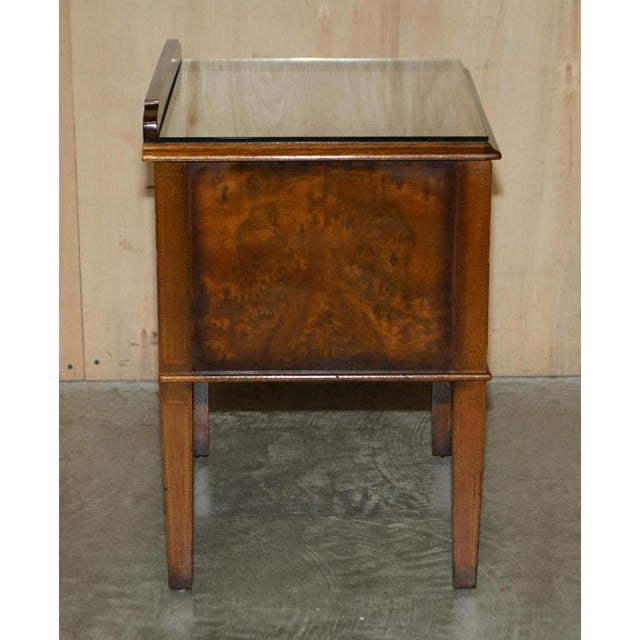 Mid-Century Modern Burr Walnut Bedside Tables by Andrew Thompson, 1960s, Set of 2 For Sale - Image 17 of 18