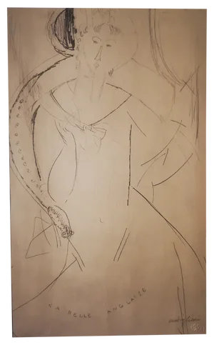 Amedeo Modigliani, La Belle Anglaise, 1959, Print