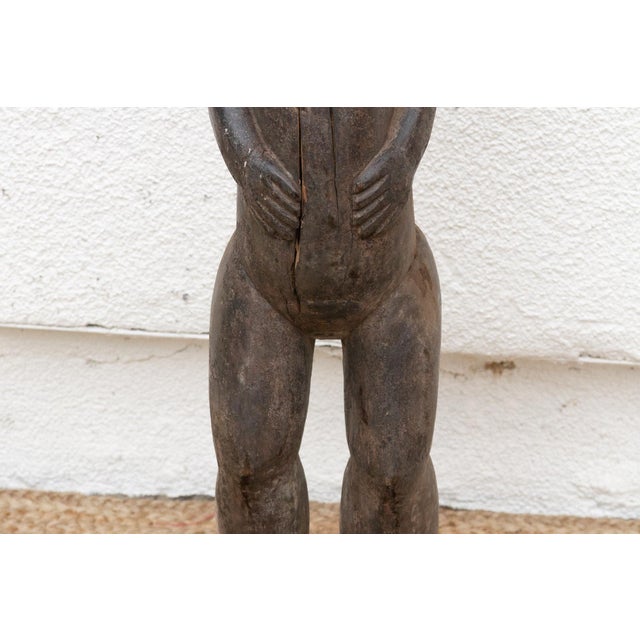 Antique Baule Female Figure W/Serene Expression For Sale In Los Angeles - Image 6 of 12