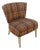 Cocktail Side Chair Mid Century Modern Plaid For Sale
