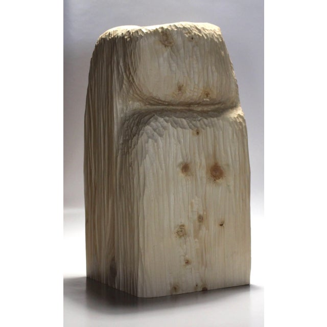 Vase "Libeccio Quattro" by Pietro Meccani, 2018. In hand carved wood. Signed by Maker,Labeled by Maker