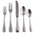 Contemporary Mepra Perla 5-Piece Flatware Set, Pewter For Sale - Image 3 of 3
