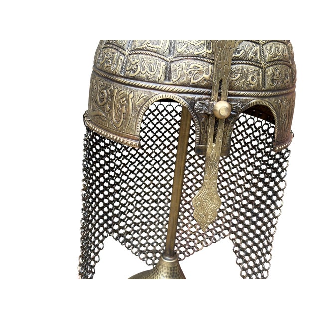 Brass Hand-Forged Ottoman Turban Helmet For Sale - Image 8 of 15
