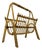 Vintage Bamboo and Vienna Straw Magazine Rack, Italy, 1960s For Sale
