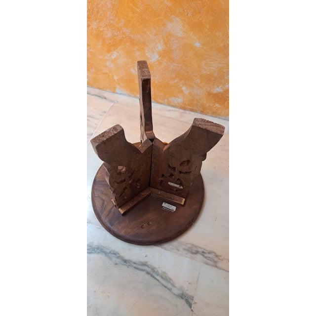 1980s Vintage Hindu Side Table, 1980 For Sale - Image 5 of 11