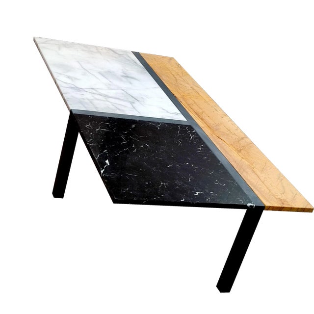 Early 21st Century Coffee Table in Carrara Marble by Joaquín Moll For Sale - Image 5 of 5