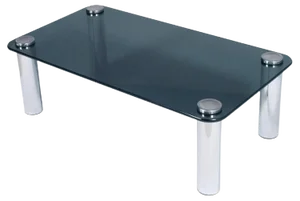 Italian Chrome & Smoked Glass Marcuso Coffee Table by Marco Zanuso for Zanotta, 1960s