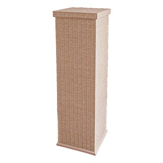 Greta Pedestal, Raffia For Sale