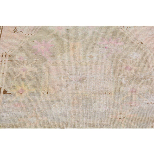 Vintage Turkish Anatolian Hand Knotted Wool Rug, 2'8"x8'4" For Sale - Image 4 of 4