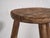 Wood Antique Handmade Stool, 1900 For Sale - Image 7 of 8