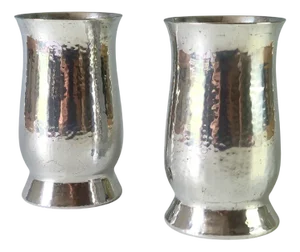 Razutal Vases by Richard Adolf Zutt for Metal Workshops Zurich, 1930s, Set of 2