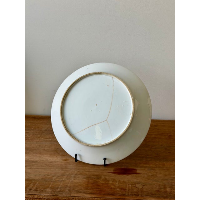 19th Century English Hand Painted Porcelain Serving Dish For Sale - Image 10 of 10