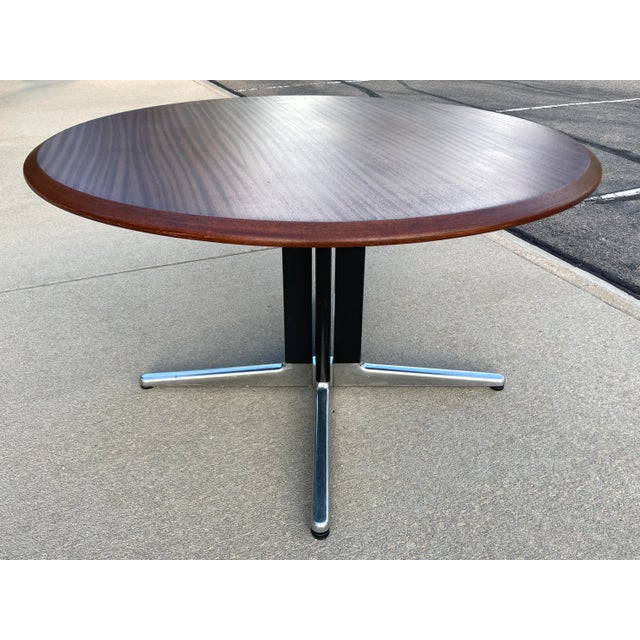 1990s Mid-Century Modern Dining Table Manner of George Nelson From Vecta Contract Italy For Sale - Image 5 of 13