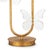 Regina Andrew Monarch Steel Oval Table Lamp, Gold For Sale In Detroit - Image 6 of 8