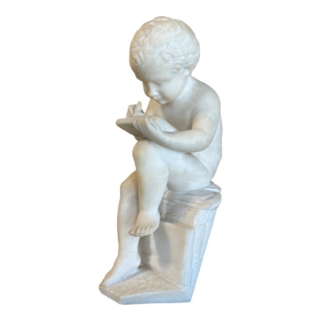 Antique Italian Marble Sculpture of a Child in the Style of Canova For Sale