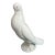 Vintage White Porcelain Pigeon Figurine For Sale