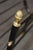 Black Maison Jansen Attributed Brass & Metal Rams Head & Hoofed Magazine Rack For Sale - Image 8 of 10