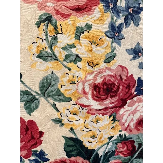 Rose Beautiful Floral Print Upholstery Fabric - 3.50 Yards For Sale - Image 8 of 12
