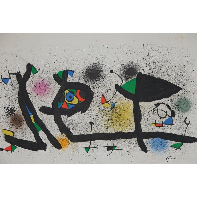 Joan Miró (1893-1983) Surrealist Garden, 1974 Original color lithograph Signed in the plate On Arches wove paper, 76 x 54...