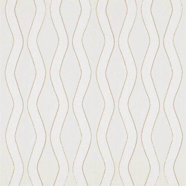 Harlequin Chime Fabric in Brass For Sale