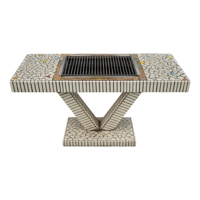 Vintage Ceramic Console After the Creations of Facteur Cheval For Sale