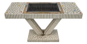 Vintage Ceramic Console After the Creations of Facteur Cheval