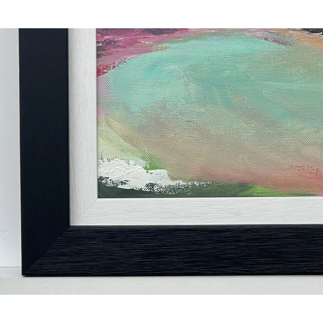 Angela Wakefield Abstract Landscape Seascape Painting With Pastel Shades by Contemporary Artist For Sale - Image 4 of 5