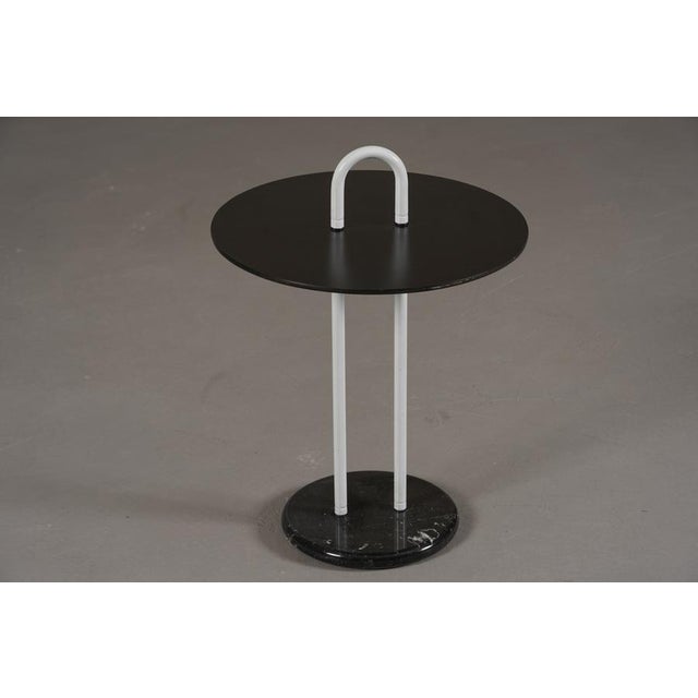 Vintage Marble Base Coffee Table by Vico Magistretti for Cattelan, Italy, 1980s For Sale - Image 3 of 6