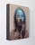 Contemporary Renewal by Josh Sorrell | Oil on Panel Portrait of a figure with a blue face and hands. For Sale - Image 3 of 5