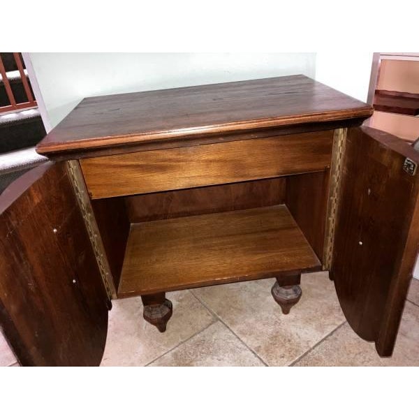 1950s Art Deco Nightstand For Sale - Image 4 of 14