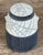 Vintage Studio Ceramic Raku Lidded Jar W/ Black and White Crackle Glaze by Mike Bose For Sale In Providence - Image 6 of 8