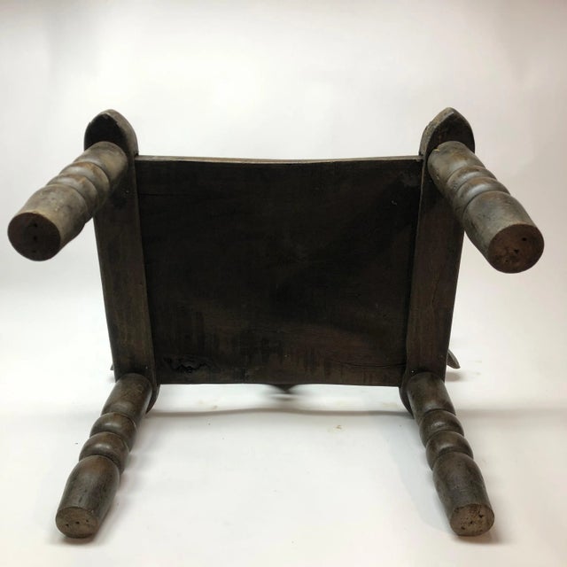 Wood Vintage African Wood Chair For Sale - Image 7 of 8