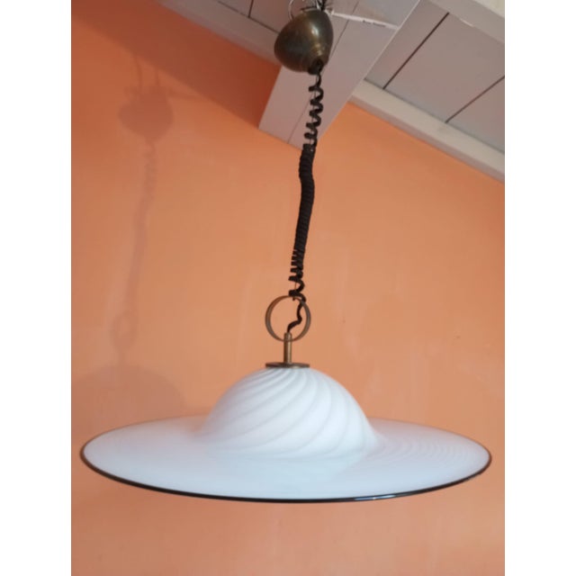 Vintage Murano Glass Pendant Light, Italy, 1960s For Sale - Image 14 of 17