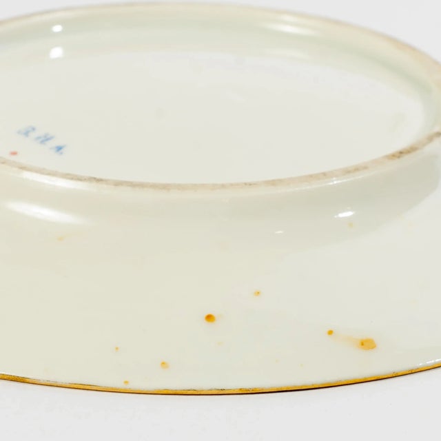 Cream Early 20th Century Hand-Painted Porcelain Dessert Set Marked Bha- 37 Pieces For Sale - Image 8 of 10