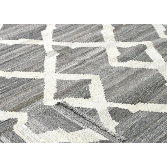 Contemporary Afghan Maimana Kilim Rug For Sale - Image 4 of 6